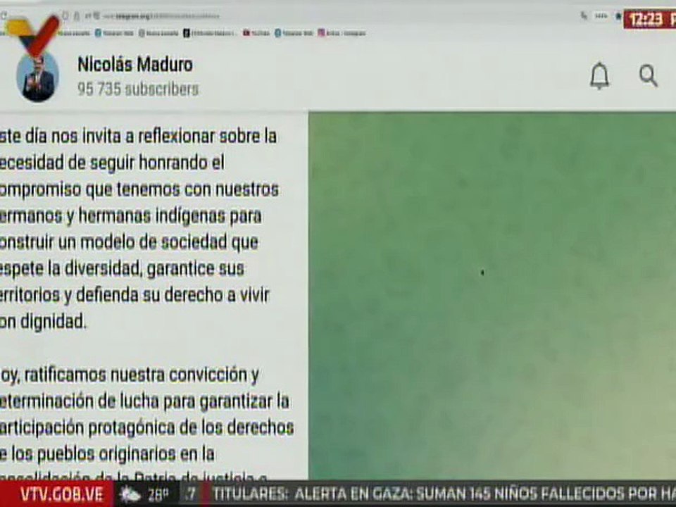 Presidente Maduro: La Revolución Bolivariana reivindicó los valores de los pueblos originarios