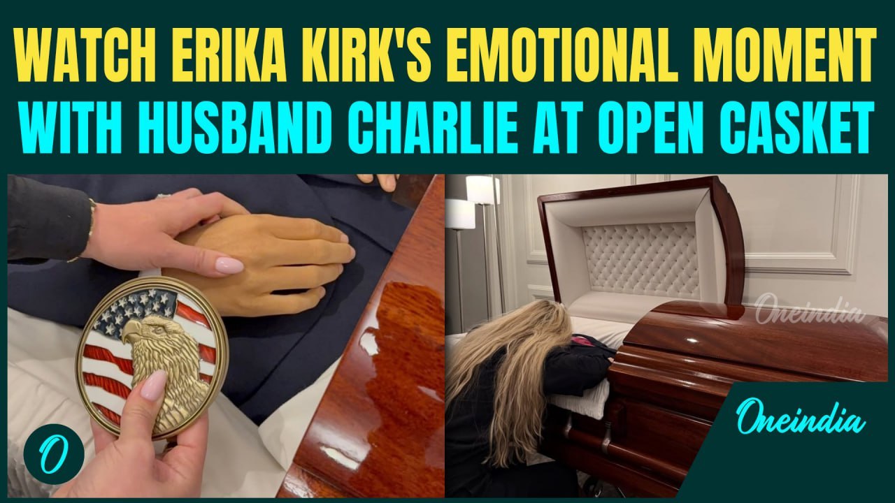 Charlie Kirk’s Wife, Erika Weeps at His Open Casket| Erika’s Heartbreaking Final Moment With Charlie