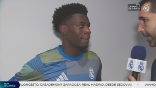 Zona mixta del Real Madrid tras el triunfo en Anoeta ante la Real Sociedad