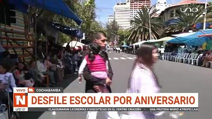 DESFILE EN COCHABAMBA POR  ANIVERSARIO