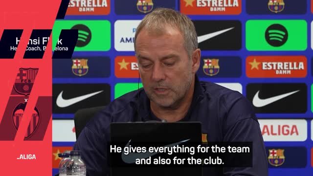 Flick hails 'unbelievable' mentality of Barça star Gavi