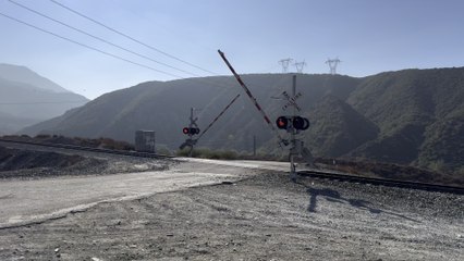 UP 5339 Leads Southbound Intermodal Train Rolling Through Blue Cut CA.