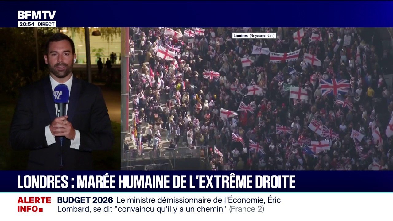 Manifestation de l'extrême droite à Londres: pour Julien Odoul, porte-parole du RN, "il faut comprendre ce qui est en train de se passer en France et partout en Europe"