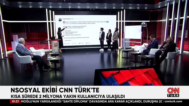 NSosyal ekibi CNN TÜRK'te: İfade özgürlüğüne önem veriyoruz