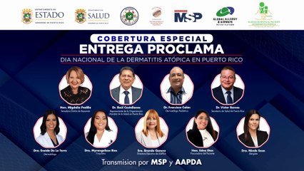 Entrega de la Proclama por el Día Nacional de la Dermatitis Atópica en Puerto Rico