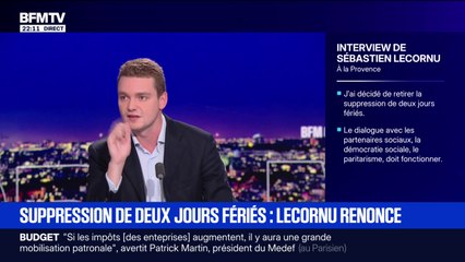 Suppression de deux jours fériés : Lecornu renonce - 13/09