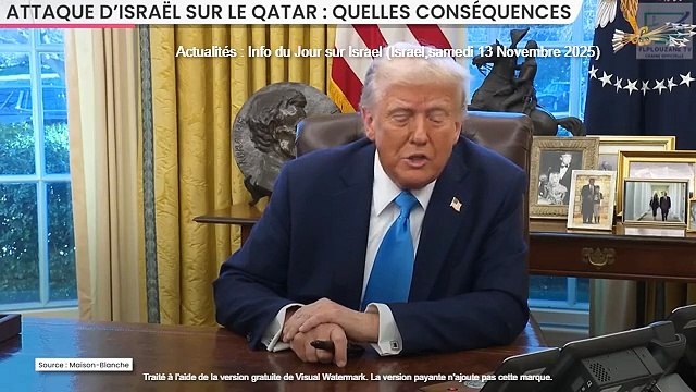 Actualités : Info du Jour; Israel frappe le Qatar (Israel,Samedi 13 Septembre 2025)