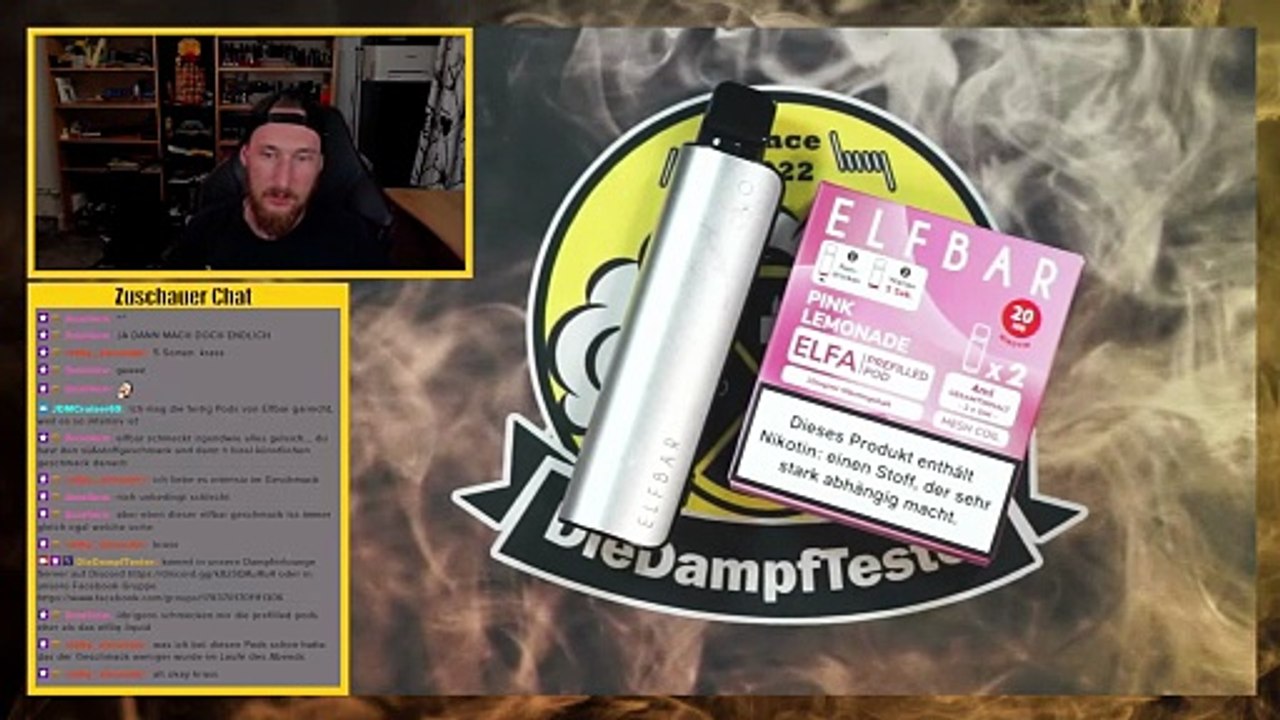 Elfbar ELFA Pink Lemonade Geschmackstest