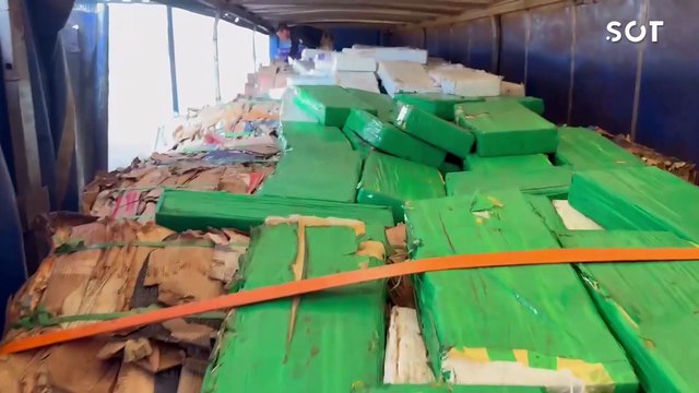 Quase 3 toneladas de maconha são apreendidas em carreta com carga de papelão no Paraná