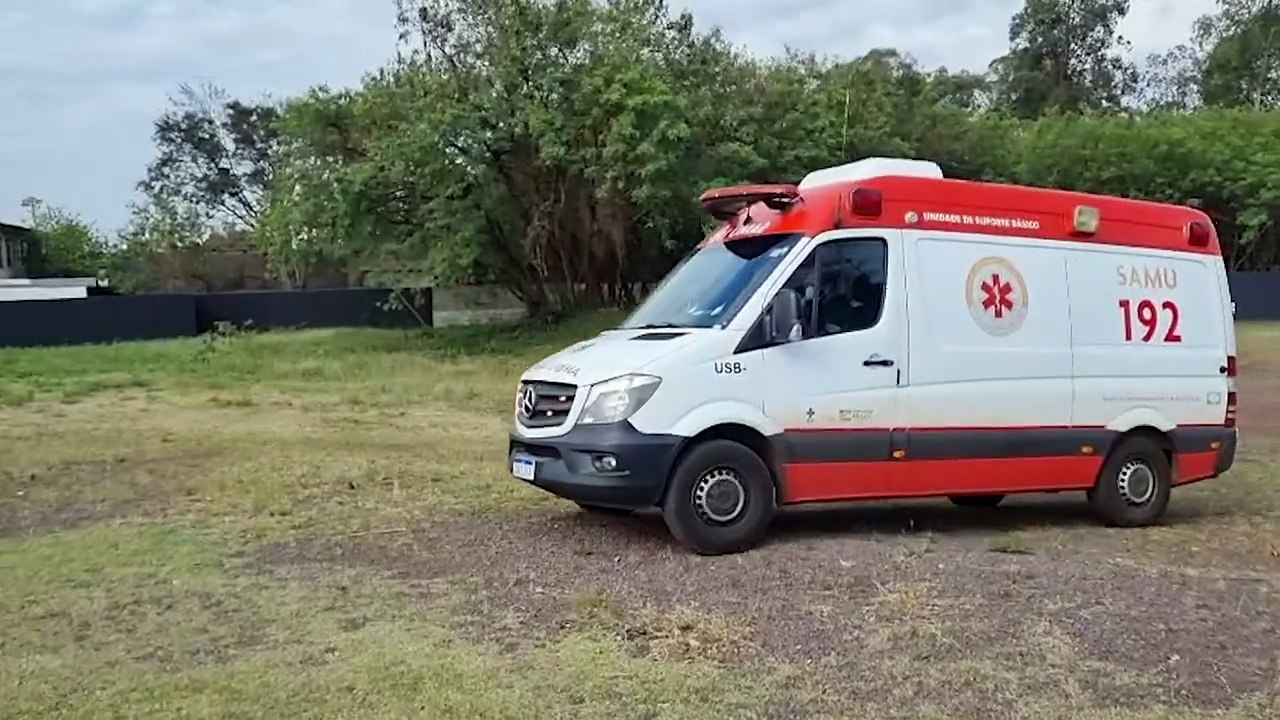 Menino de 6 anos com queimaduras graves é transferido de helicóptero para Cascavel