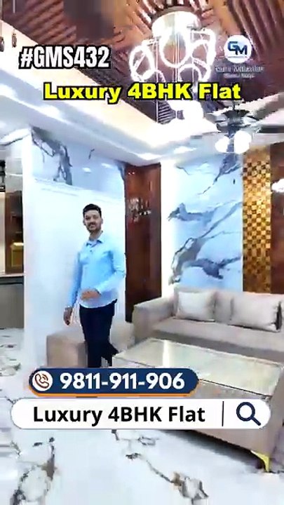 4 BHK Flat in Uttam Nagar 🏡 Bilkul Mehal Jaisa Ghar | Luxury Style Builder Floor Tour