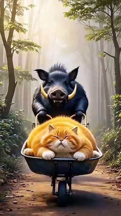 Orange cat entertainment videos
