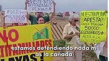 Colectivo Salvemos Playas se manifiesta contra construcción de edificios en Cañada Azteca