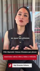 Pide diputada Yohana Hinojosa que plazas comerciales cubran robos y daños a vehículos