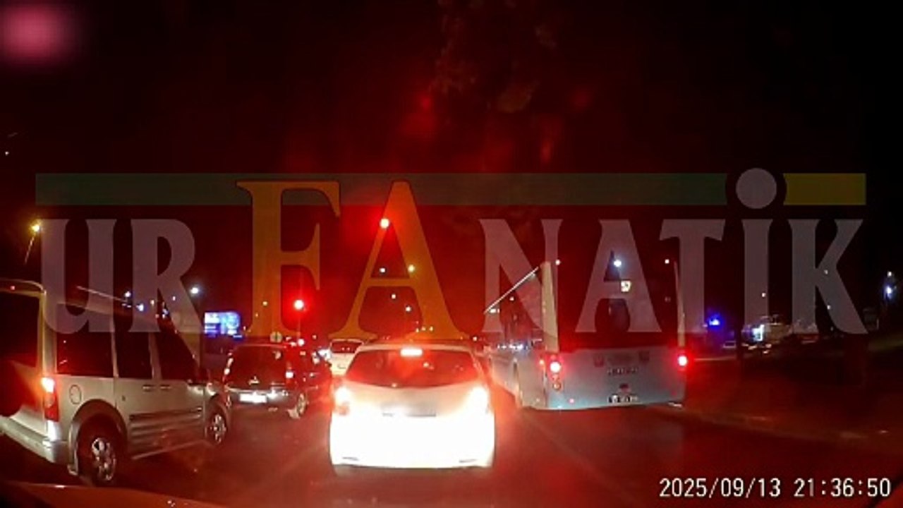 Araç Kamerasına Yansıdı: Şanlıurfa’da Sürücü ‘Hedef Şaşırttı’
