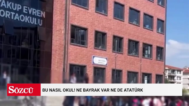 Bu nasıl okul! Ne bayrak var ne de Atatürk
