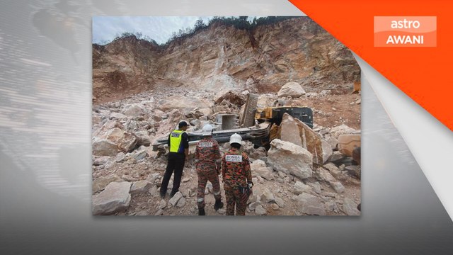 Pekerja kuari lompat keluar jentera, tertimbus runtuhan batu