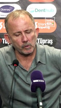 Beşiktaş Teknik Direktörü Sergen Yalçın'ın açıklaması