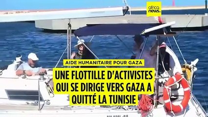 Une flottille internationale quitte la Tunisie et se dirige vers Gaza