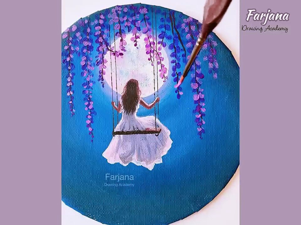 10 easy painting for beginners __ art hacks __ scenery painting ideas #like #comment