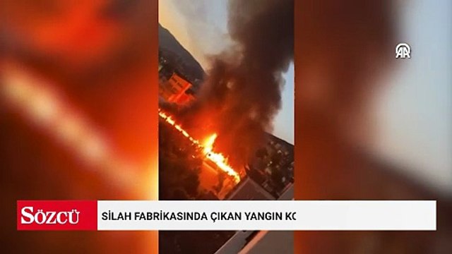 Konya'da silah fabrikasında çıkan yangın kontrol altına alındı