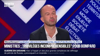 Fin des privilèges aux anciens ministres: "Evidemment que je suis favorable à cette mesure", déclare Manuel Bompard (LFI)