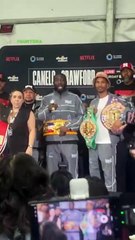 Teofimo López irrumpe conferencia de prensa de Crawford y pide a Shakur Stevenson. 🔥🇺🇸