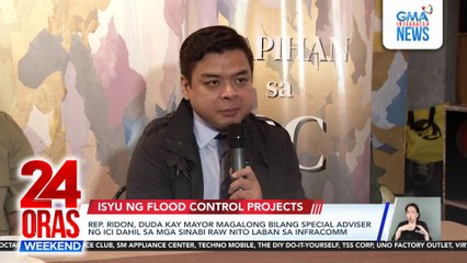 House Infracomm probe sa flood control projects dapat ituloy—Rep. Ridon | 24 Oras Weekend
