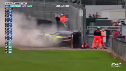 ELMS 2025 4H Silverstone Berry and Roda Huge Crashes