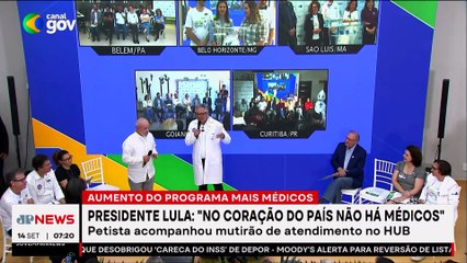 Lula diz que é preciso ampliar o programa Mais Médicos