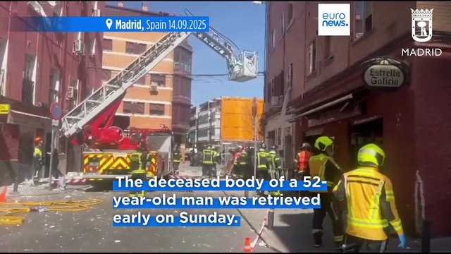 One person killed and 25 injured in explosion in Madrid from suspected gas leak