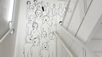 David Byrne: Stairwell Drawings / Pace Gallery, New York
