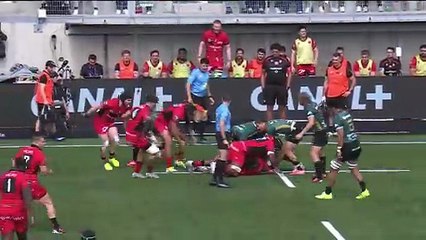 TOP 14 - Essai de Thomas MOUKORO (LOU) - US Montauban - LOU Rugby