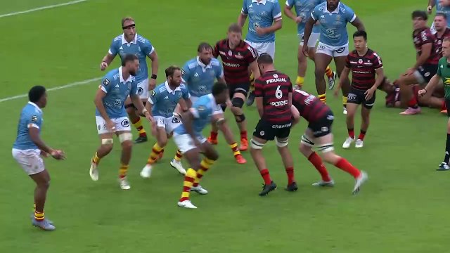 TOP 14 - Essai de Dimitri DELIBES (ST) - Stade Toulousain - USA Perpignan