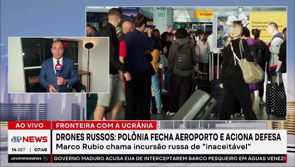 Polônia fecha aeroporto e aciona defesa após drones russos