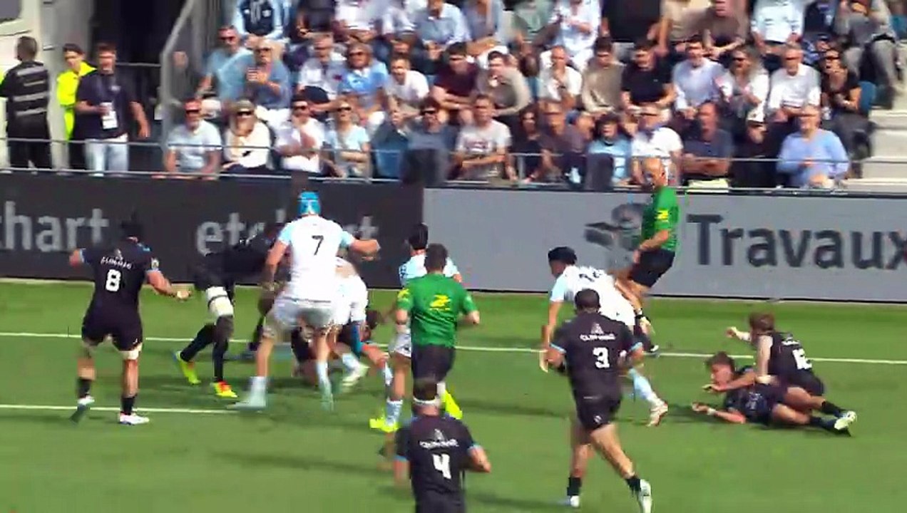 TOP 14 - Essai de Sireli MAQALA (AB) - Aviron Bayonnais - Montpellier Hérault Rugby