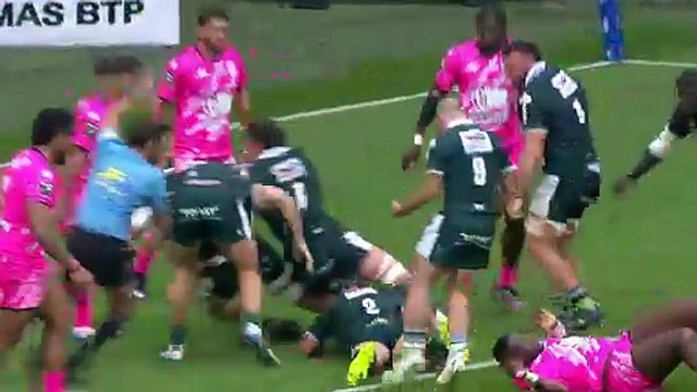 TOP 14 - Essai de Youri DELHOMMEL (SP) - Section Paloise - Stade Français Paris