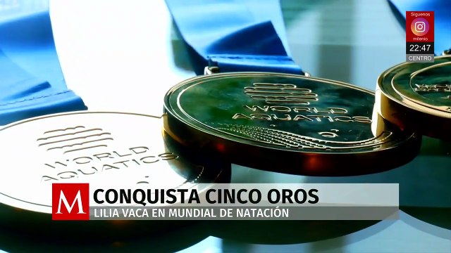 Lili Vaca Hernández gana cinco medallas de oro Mundial Natación Masters Singapur