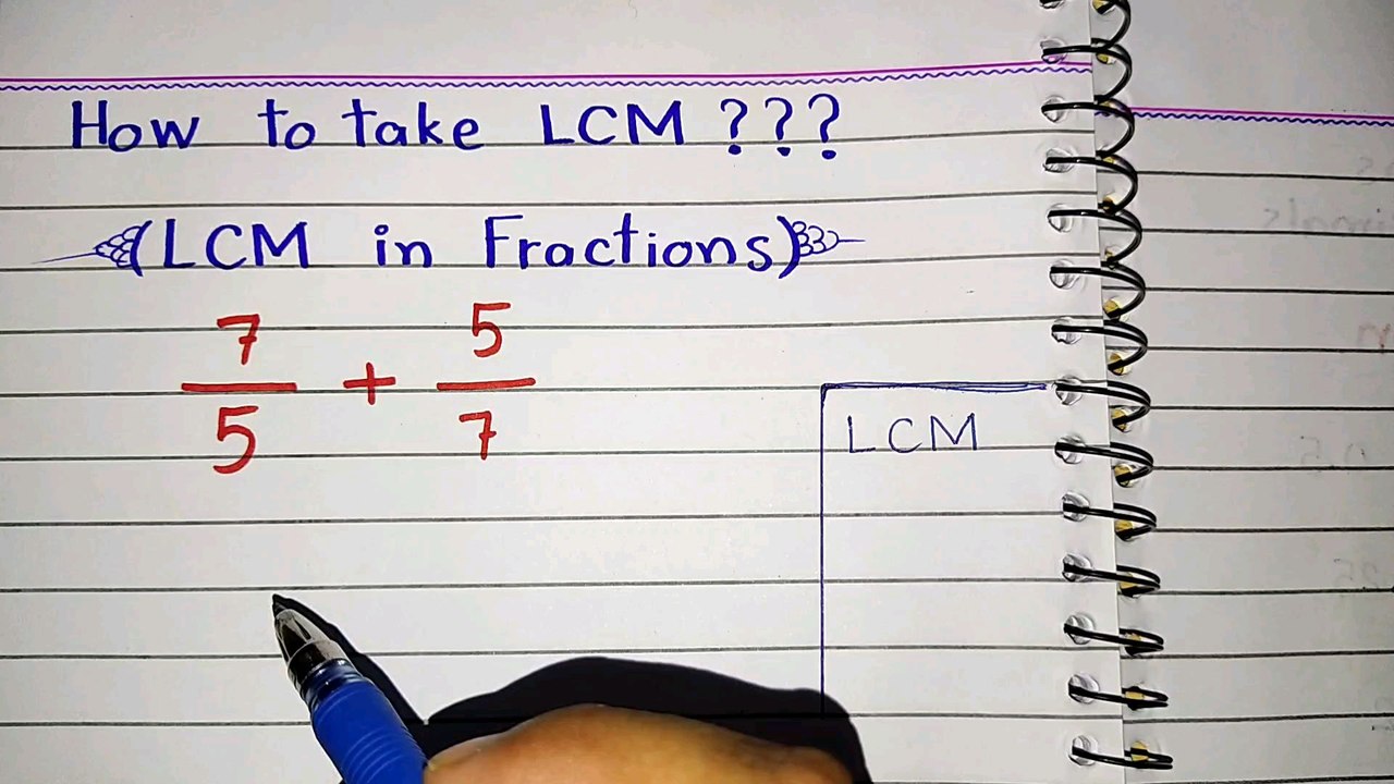 How to Take LCM in Adding and  Subtracting Fractions | LCM Method for Fractions