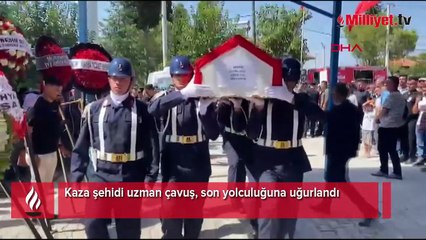 Şehit Olan Uzman Çavuş Yücel Yeşil, Manisa’da son yolculuğuna uğurlandı