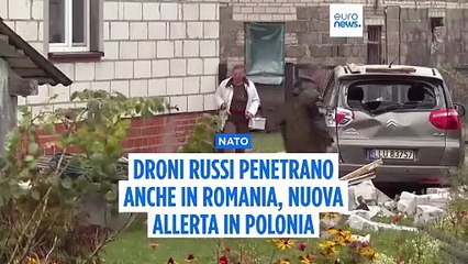 Allerta anche in Romania per incursioni di droni russi, convocato ambasciatore di Mosca