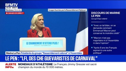 "Nous avons besoin d'un retour aux urnes", Marine Le Pen demande une nouvelle dissolution de l'Assemblée nationale