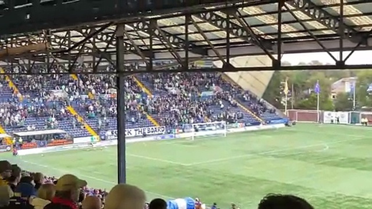 Watch as disgruntled Celtic fans make their feeling known towards Dermot Desmond & Co by staging a late entry protest against Kilmarnock