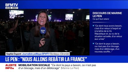 Marine Le Pen attaque Emmanuel Macron et prépare déjà les prochaines législatives dans son discours de rentrée