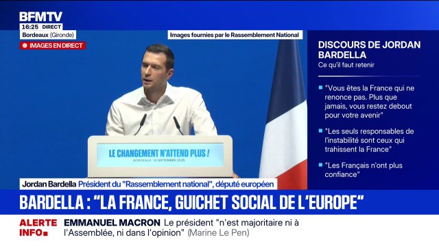 Avec nous les agences inutiles seront supprimées , Jordan Bardella s'en prend aux agences de l'État comme l'Ademe ou l'Arcom