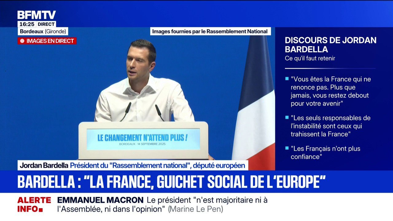 "Avec nous les agences inutiles seront supprimées", Jordan Bardella s'en prend aux agences de l'État comme l'Ademe ou l'Arcom