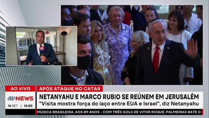Após ataque no Catar, Netanyahu e Marco Rubio se reúnem em Jerusalém