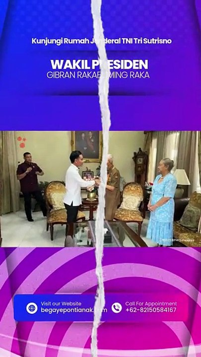 Wakil Presiden Gibran Berkunjung Ke Rumah Tri Sutr