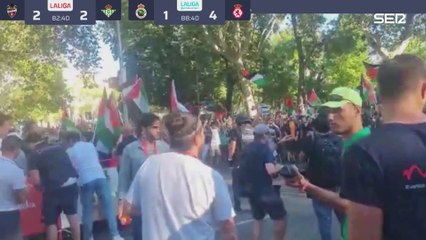 Caos en Gran Vía: escenas de película de terror antes de que pasé el pelotón