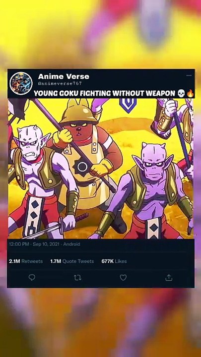 YOUNG GOKU FIGHTING WITHOUT WEAPON 💀🔥